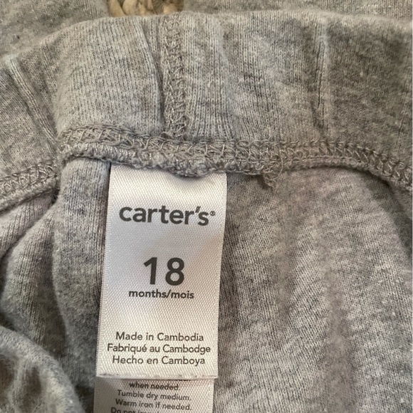 2 pair of Gray 18 mo Infant Joggers-Carter’s & Garanimals-Both in EUC - Picture 11 of 12